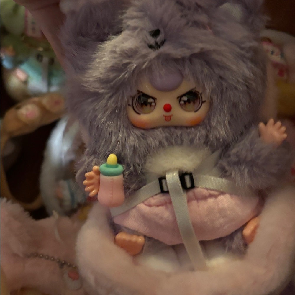 Cute Plush Doll with Bottle